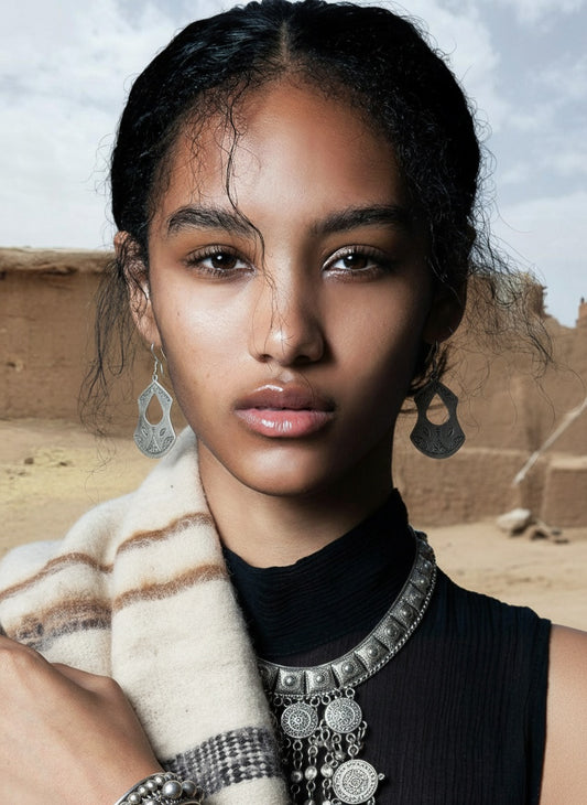 Amazigh Silver Earrings  ⴼⵉⴱⵓⵍⴰ