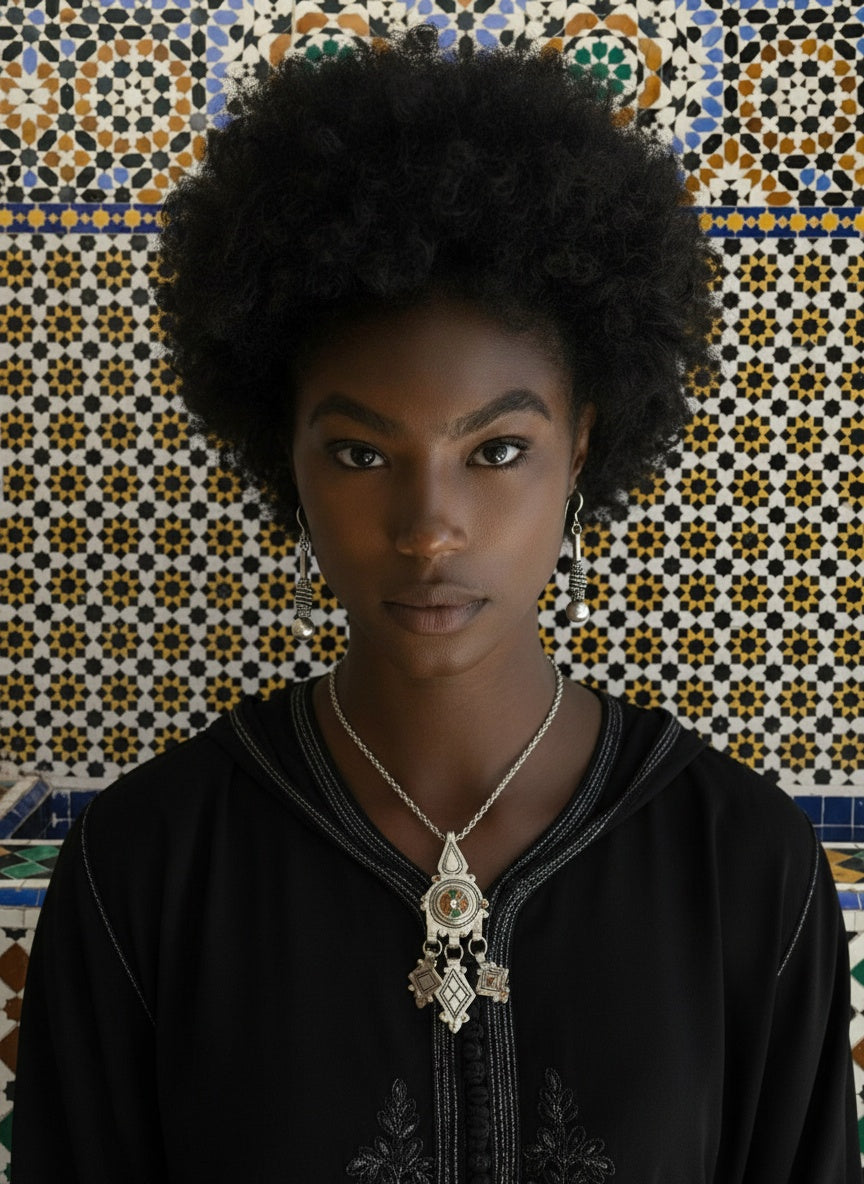 Amazigh Silver Necklace ⵢⴰⵣ.