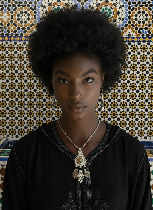 Amazigh Silver Necklace ⵢⴰⵣ.