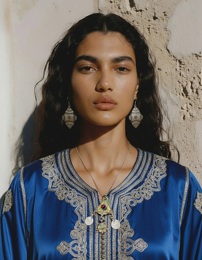 Amazigh Silver Pendant Ahidus ⴼⵉⴱⵓⵍⴰ