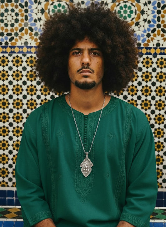 Amazigh Silver tafukt necklace ⵜⴰⴼⵓⴽⵜ Necklace.