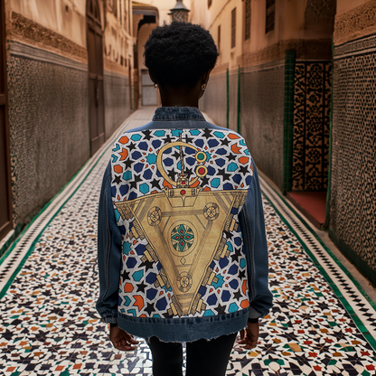 Moroccan Amazigh Denim Jackets Unisex ⴰⵎⴰⵣⵉⵖ