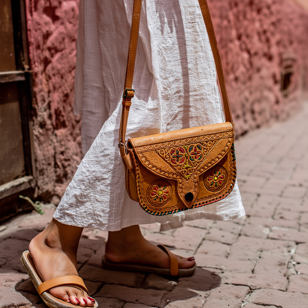 Leather Bag pouch Marrakech ⵜⴰⵢⵔⵉ