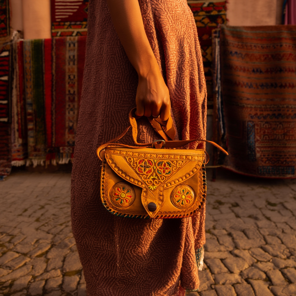 Small Leather Bag pouch Marrakech ⵜⴰⵢⵔⵉ