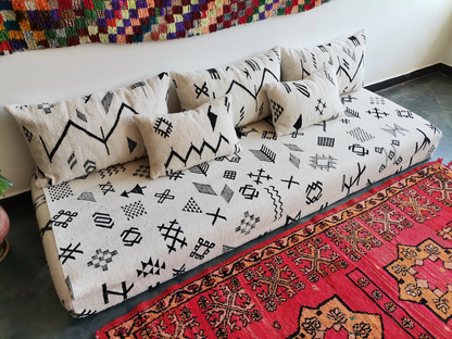 Handmade Amazigh Sofa-Illy. Made to order. FREE SHIPPING