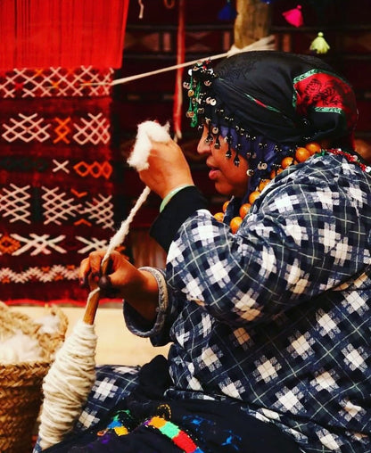 Handmade Amazigh floor poof Illy. FREE SHIPPING