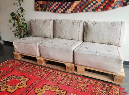 Handmade Amazigh sofa- Idder. FREE SHIPPING